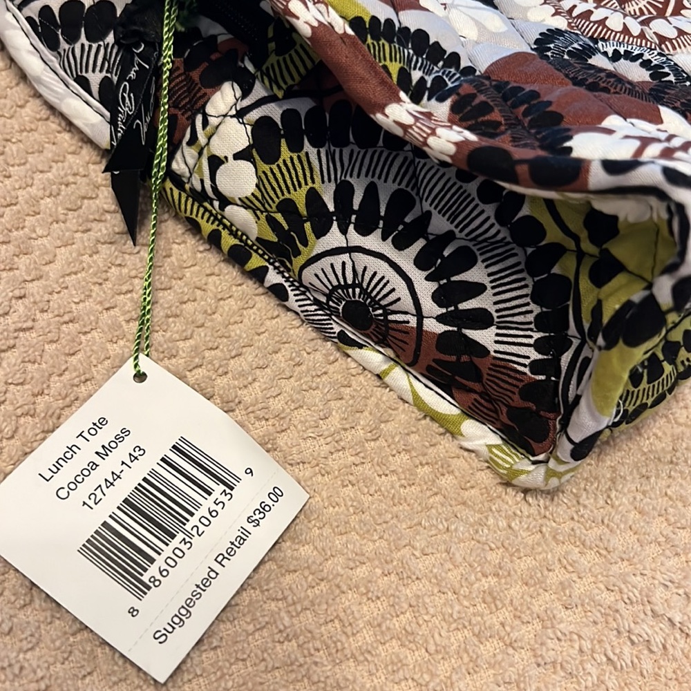 Vera Bradley “Lunch Tote”~ Cocoa Moss (pattern)